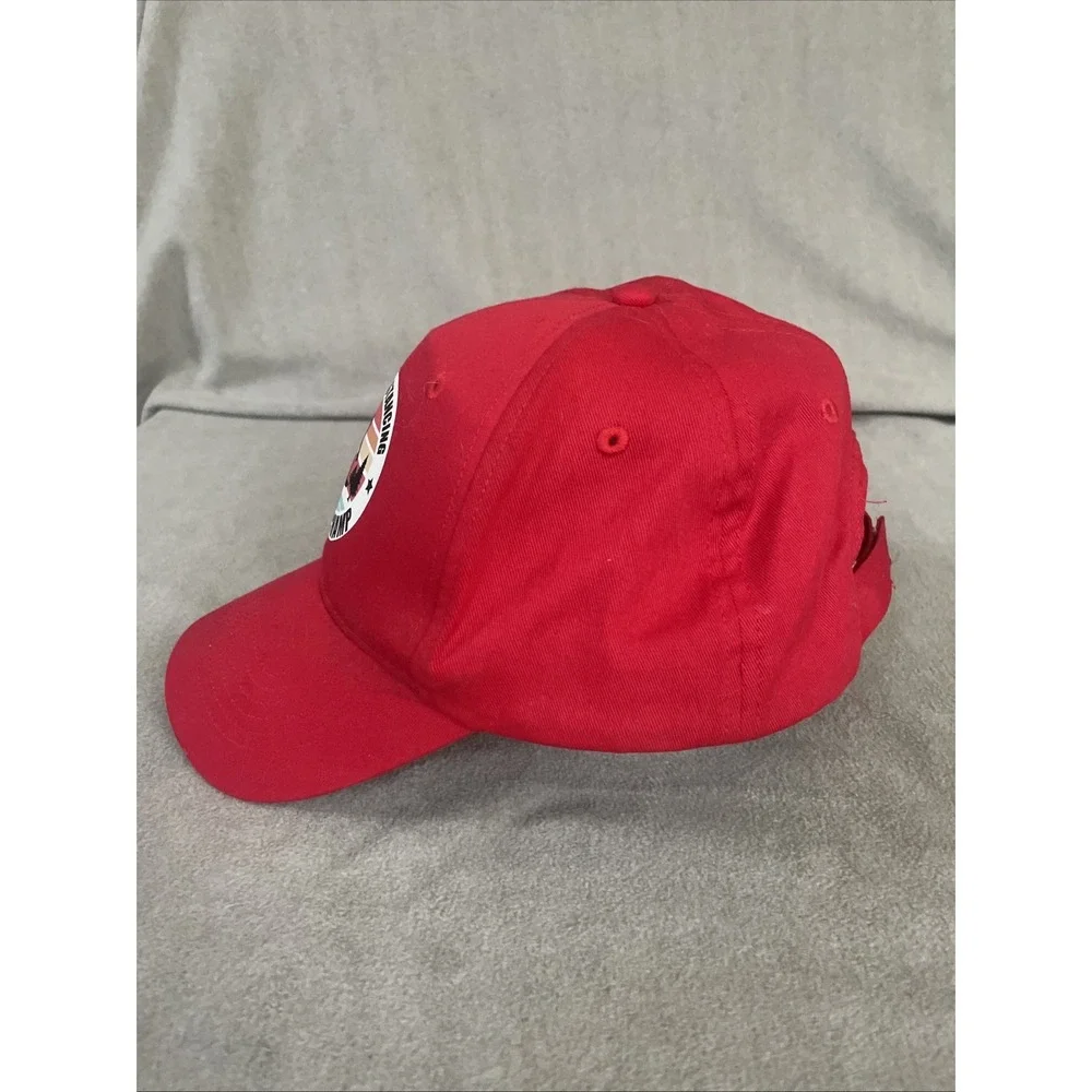 Bigfoot Squatch Social Distancing Red Hat One‎ Size Most Cotton 6 Panel Cap